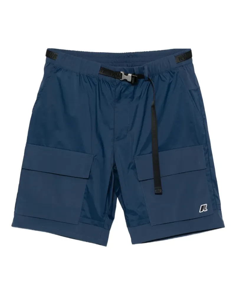 K-Way belted cargo shorts - Blau Blau