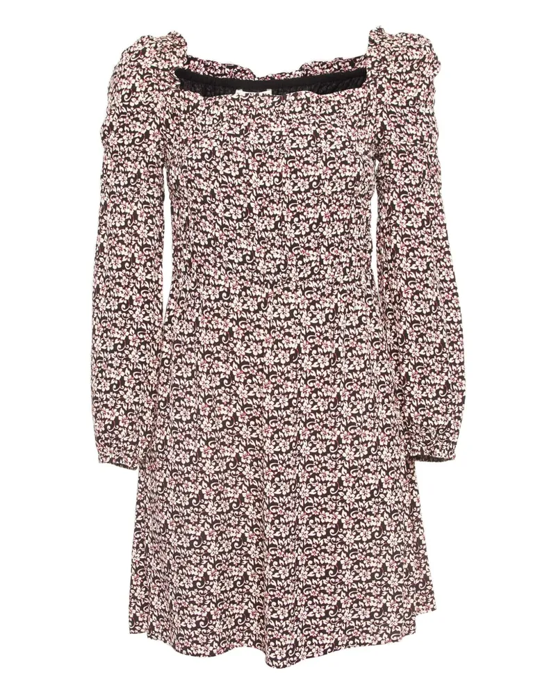 Maje 2024 pre-owned Minikleid mit Puffärmeln - Schwarz Schwarz