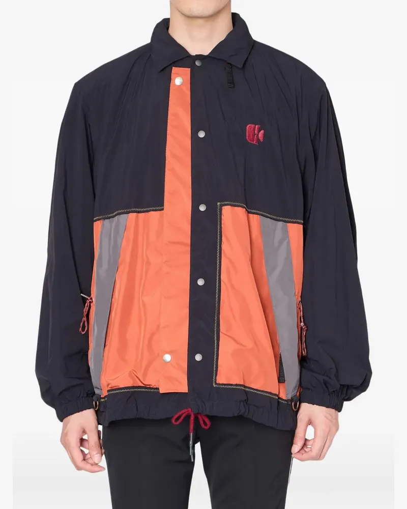 kolor snap-button jacket - Schwarz Schwarz