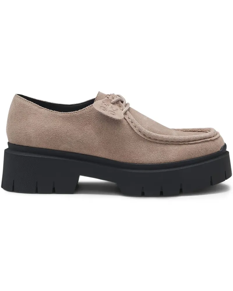 HUGO BOSS Derby-Schuhe mit Plateau - Nude Nude