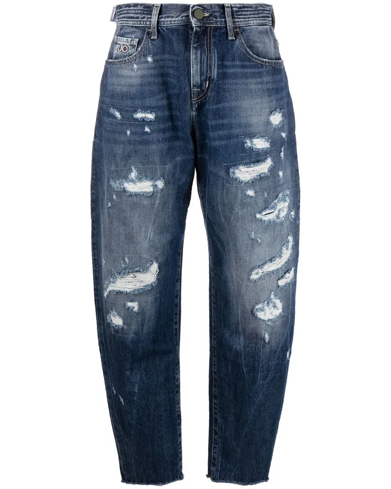 Jacob Cohën Kendal Tapered-Jeans Blau