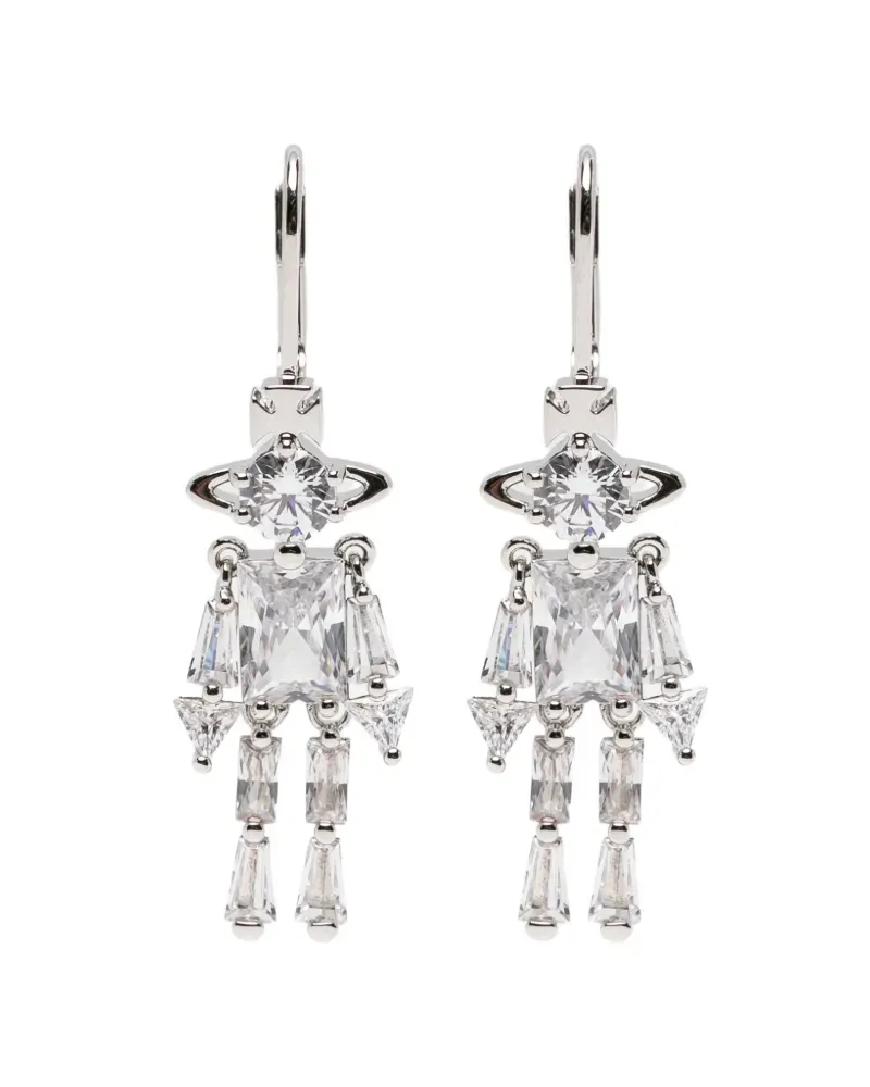 Vivienne Westwood Issa crystal-embellished Orb earrings - Silber Silber