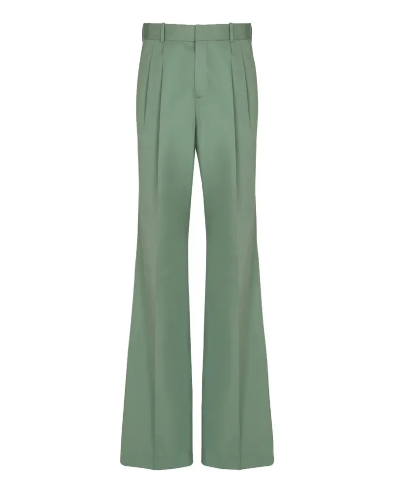Balmain Plissierte Hose - Grün Grün