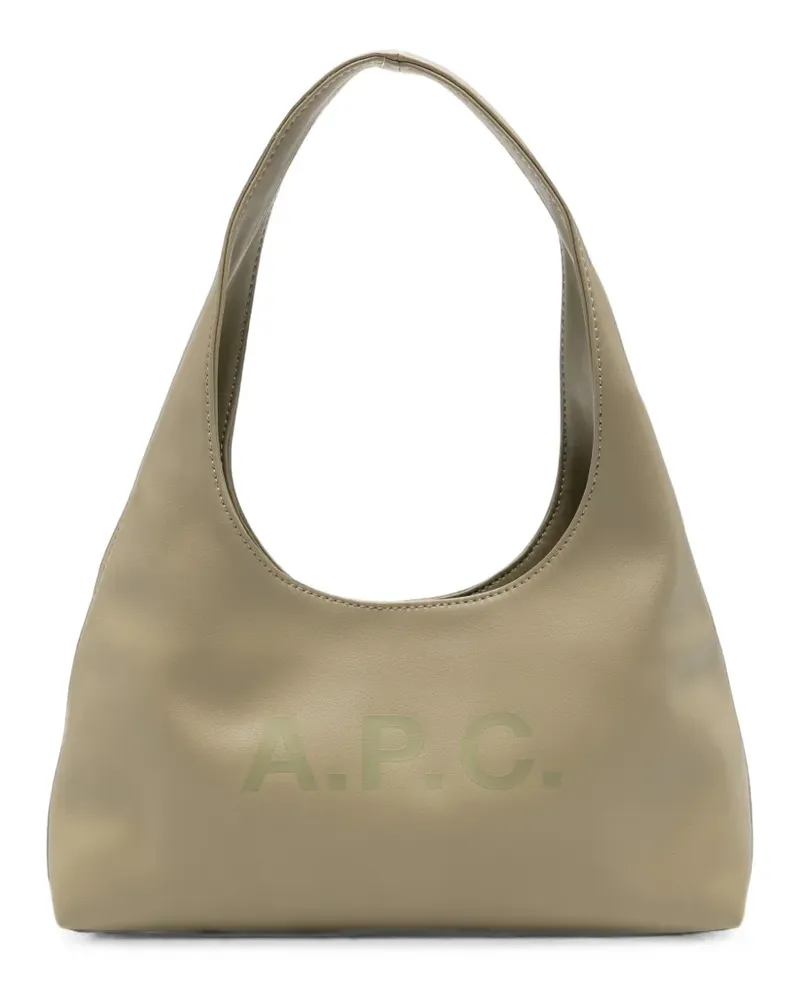 A.P.C. Shopper mit Logo-Print - Nude Nude