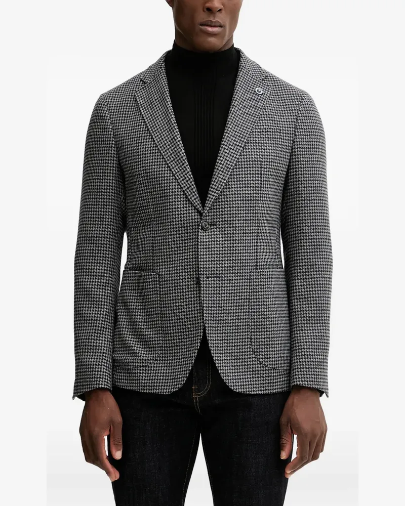 JOOP! houndstooth single-breasted blazer - Grau Grau