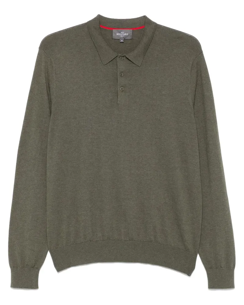 Eric Bompard Langärmeliges Poloshirt - Grün Grün