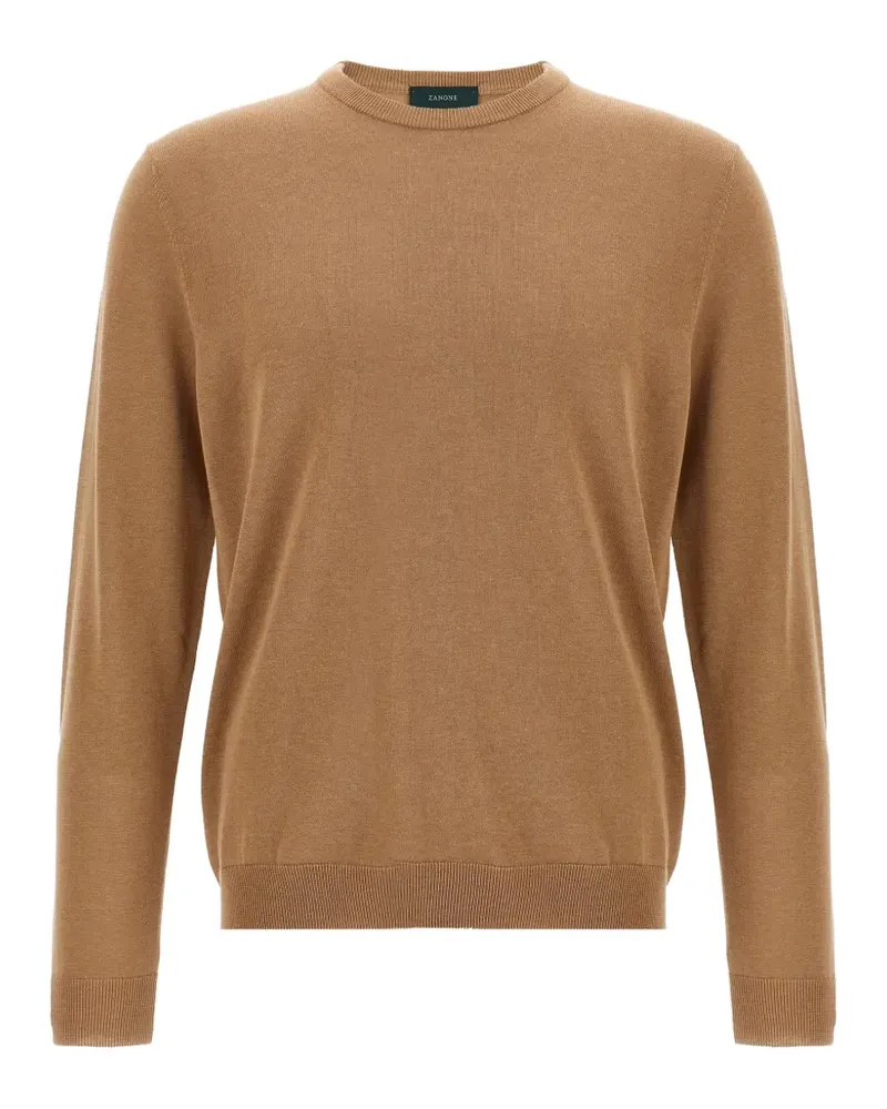 Zanone Pullover mit rundem Ausschnitt - Nude Nude