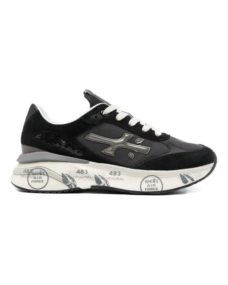 Premiata Moerund Sneakers mit Logo-Applikation - Schwarz Schwarz