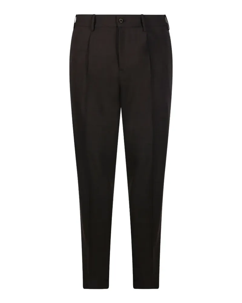 Biagio Santaniello Tapered-Hose mit Falten - Braun Braun