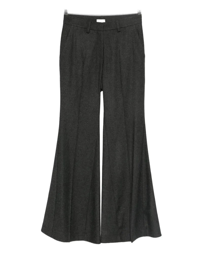 ALYSI pleat-detail trousers - Schwarz Schwarz