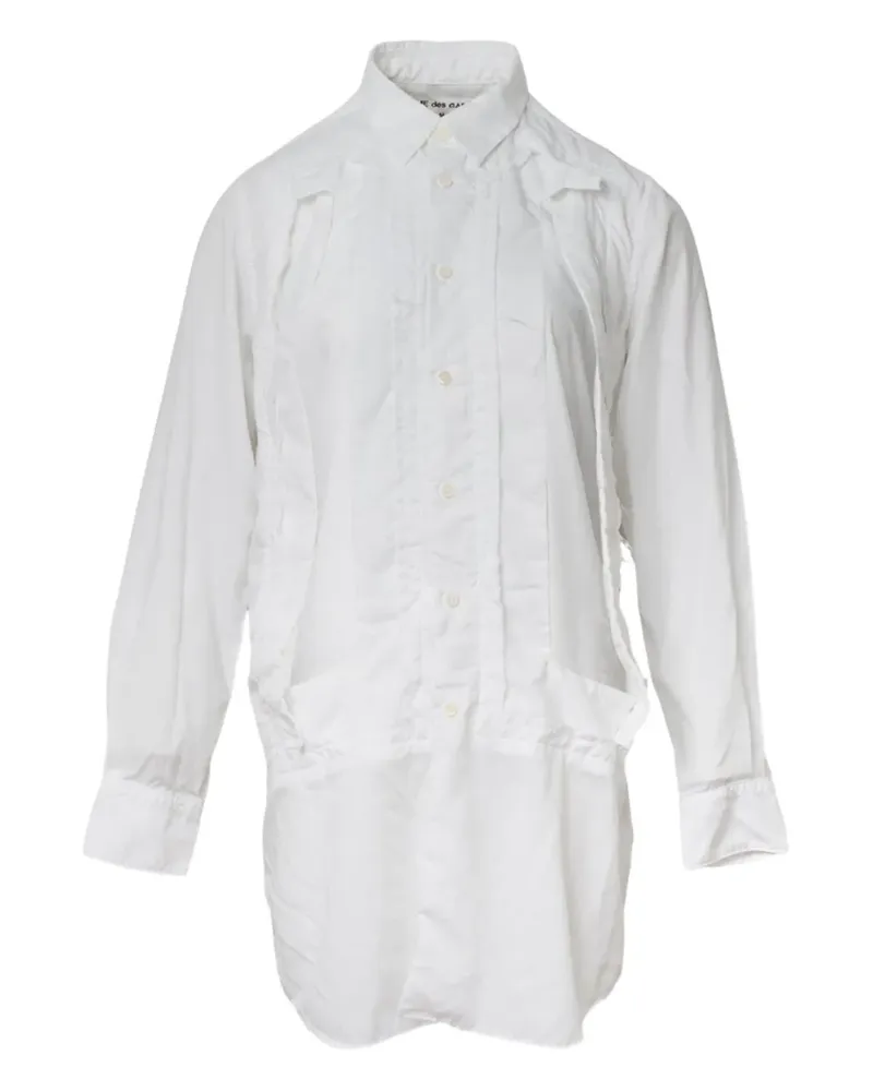 Comme des Garçons Croad Bluse mit Cut-Out - Weiß Weiß