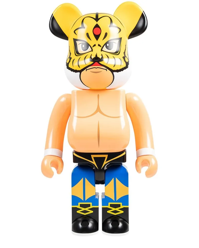 Medicom Toy x First Generation "Tiger Mask" BE@RBRICK 1000% Figur Gelb