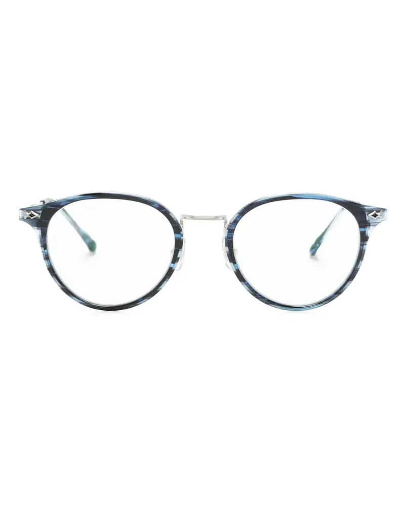 MATSUDA Brille mit rundem Gestell - Blau Blau