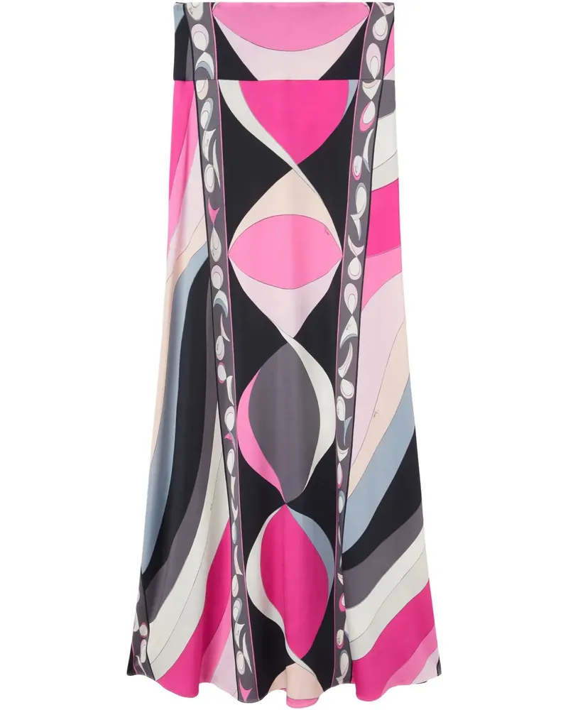 Emilio Pucci Rock mit Onde-Print - Schwarz Schwarz