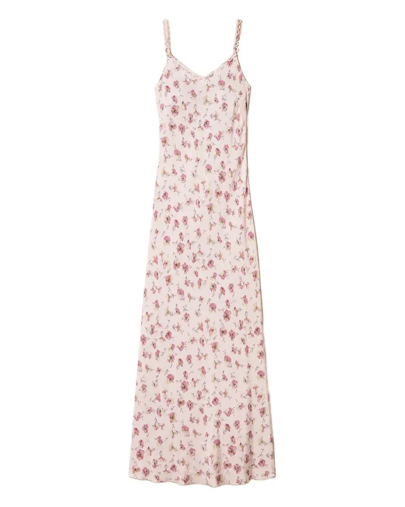 Twin-Set floral-print maxi dress - Rosa Rosa
