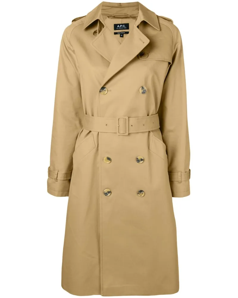 A.P.C. Greta Trenchcoat - Nude Nude