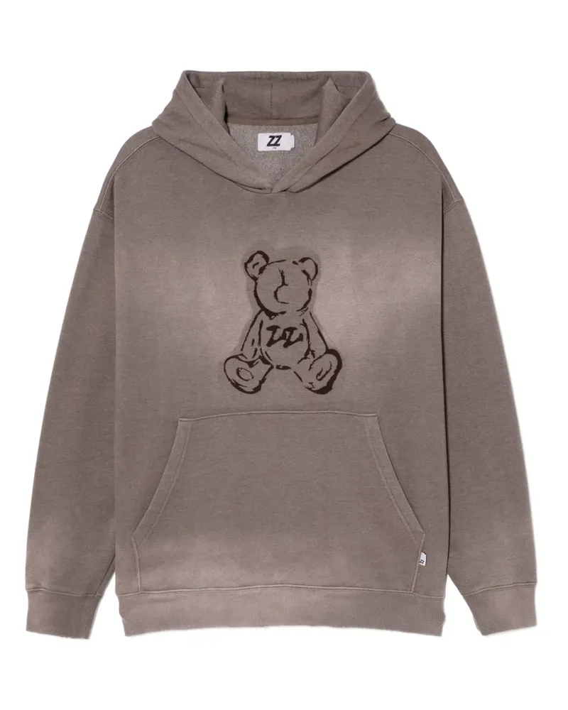 Izzue Hoodie mit Teddy-Print - Braun Braun