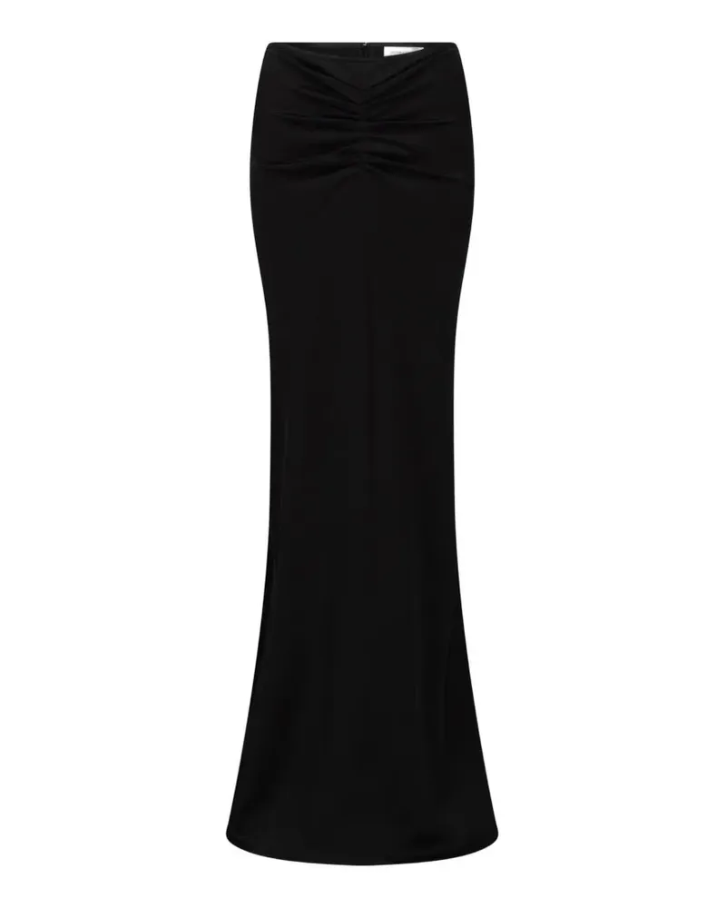 Victoria Beckham Geraffter Isabella Maxirock - Schwarz Schwarz