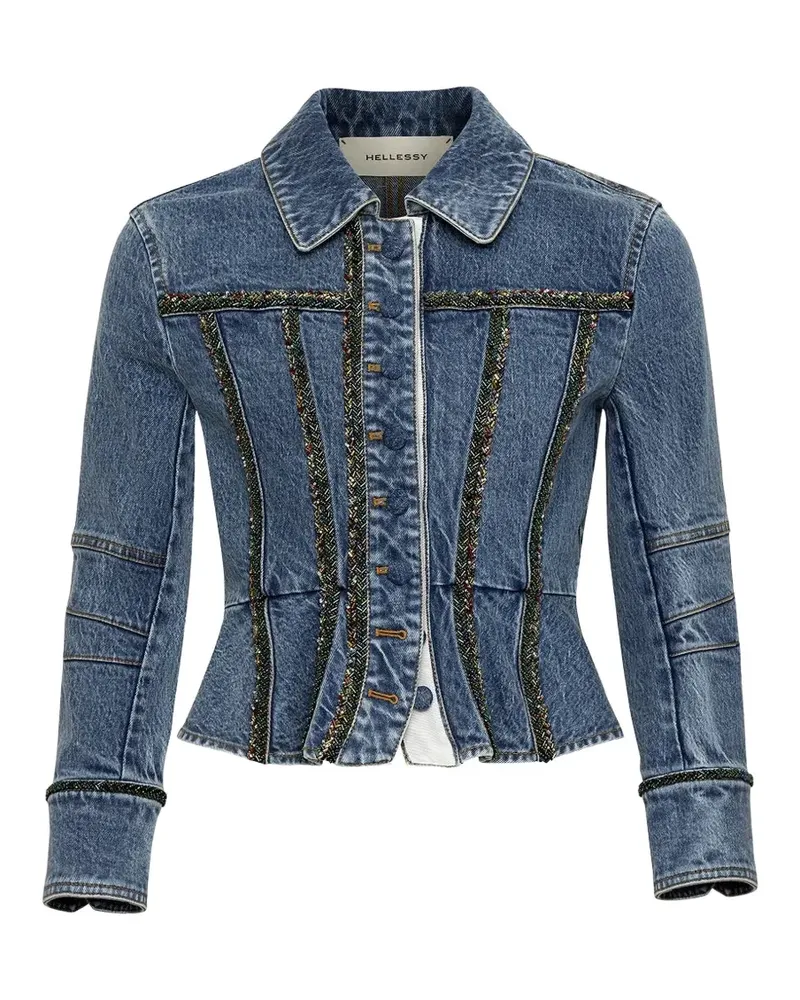 Hellessy Kai braided-trim denim jacket - Blau Blau