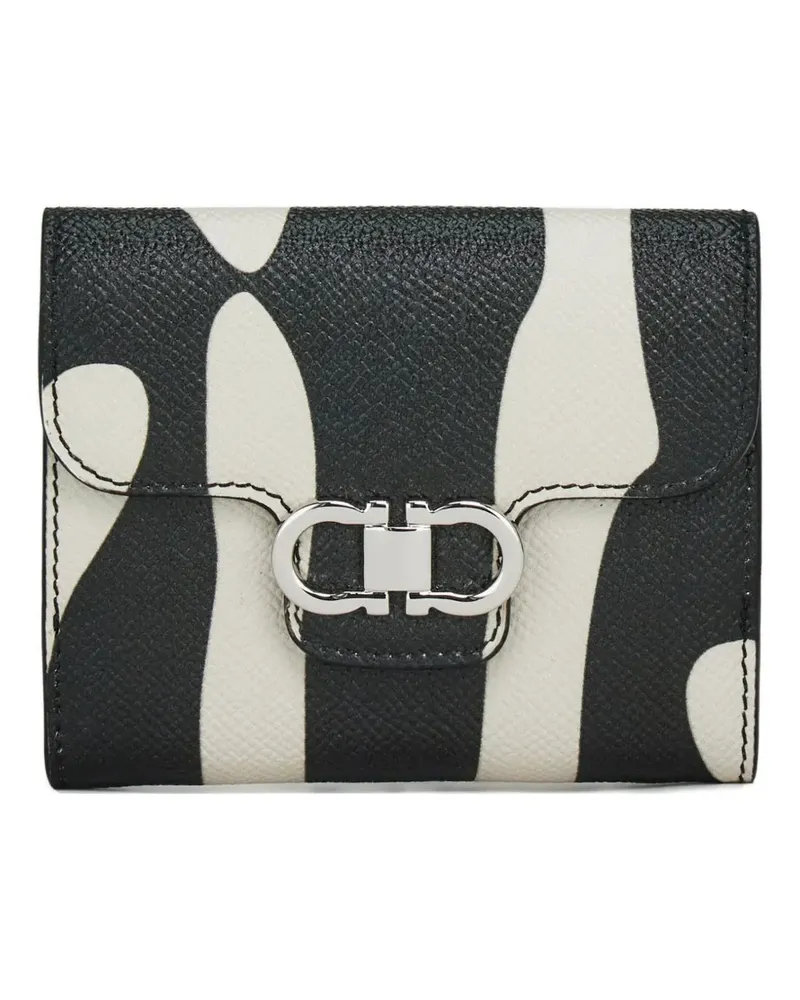 Ferragamo Portemonnaie mit Schnalle - Schwarz Schwarz