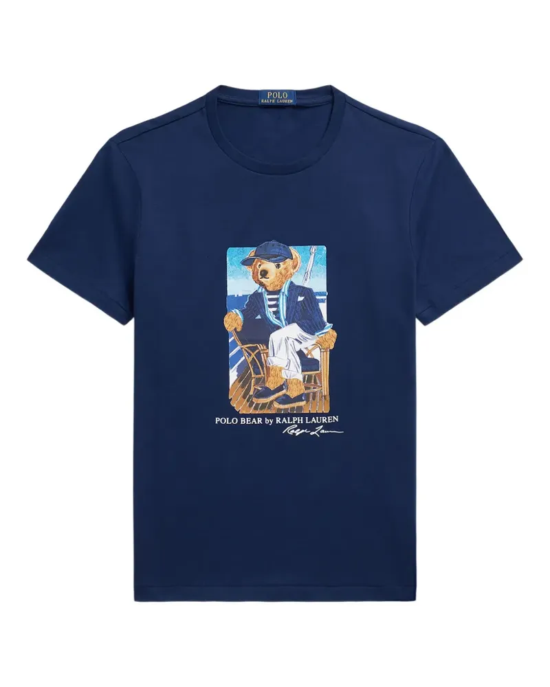Ralph Lauren T-Shirt mit Polo Bear-Print - Blau Blau