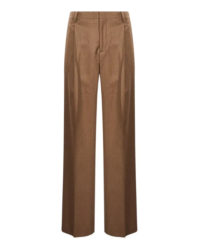 Briglia 1949 Straight-Leg-Hose mit Falten - Braun Braun