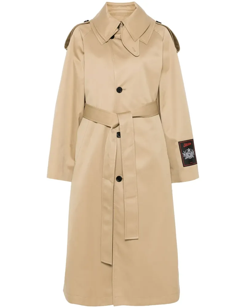 Jean Paul Gaultier Trenchcoat im Deconstructed-Look - Nude Nude