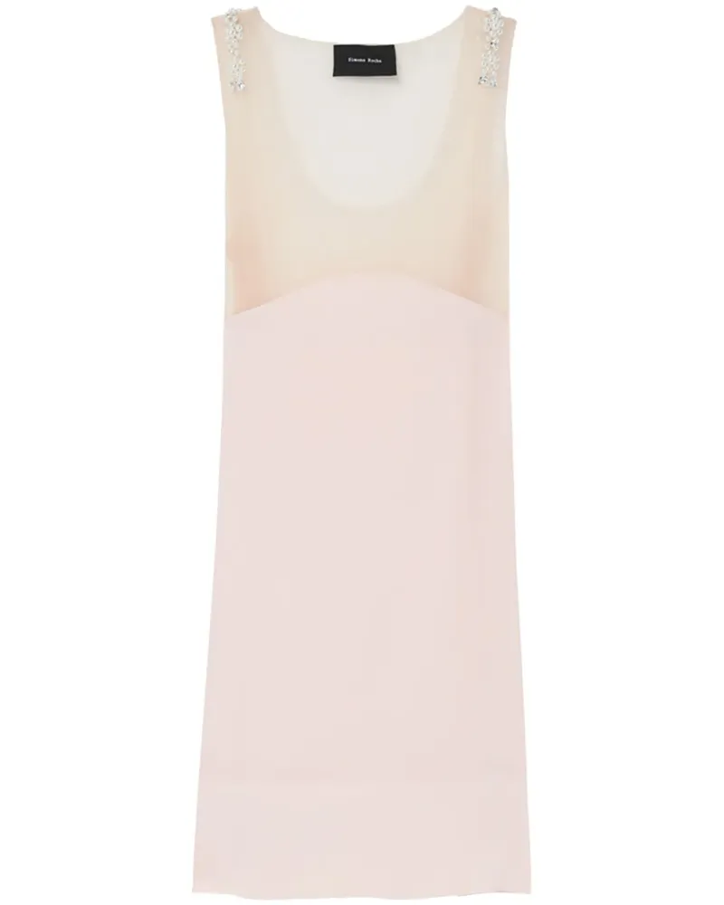 Simone Rocha Minikleid mit Perlen - Nude Nude