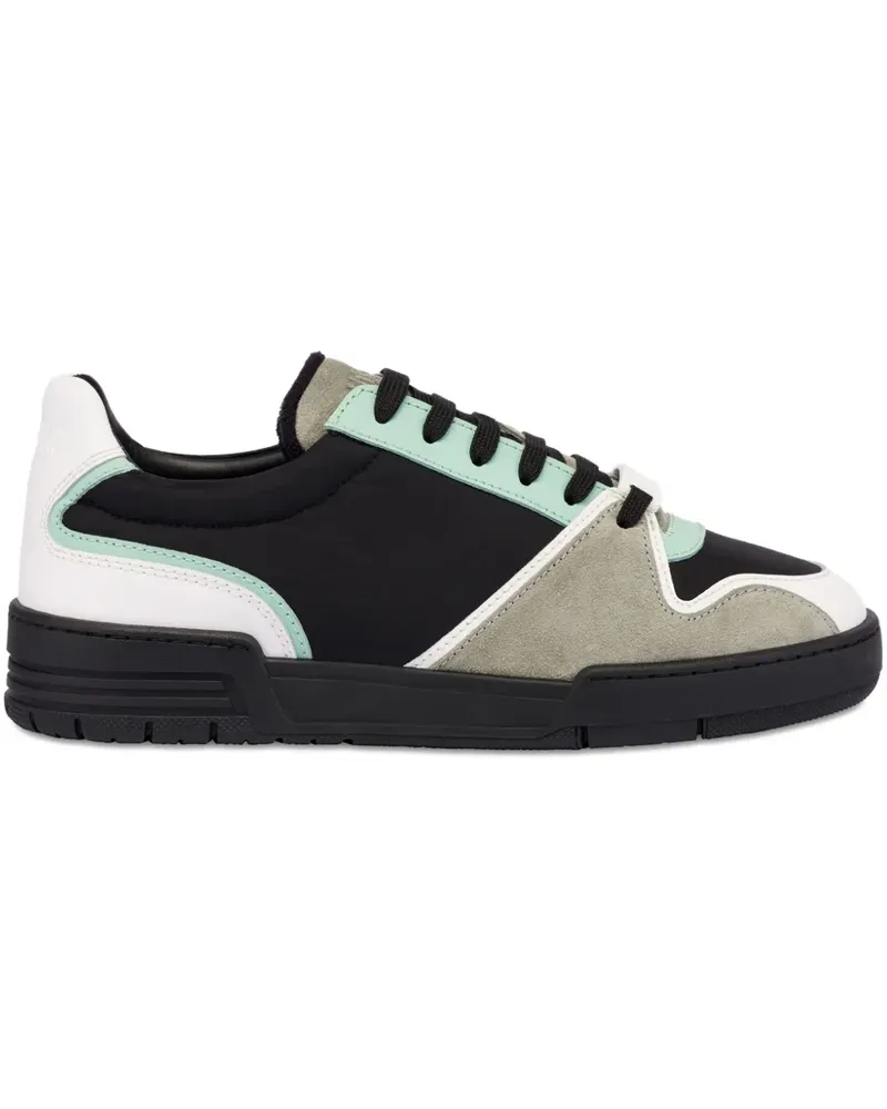Moschino Sneakers mit Einsätzen - Schwarz Schwarz