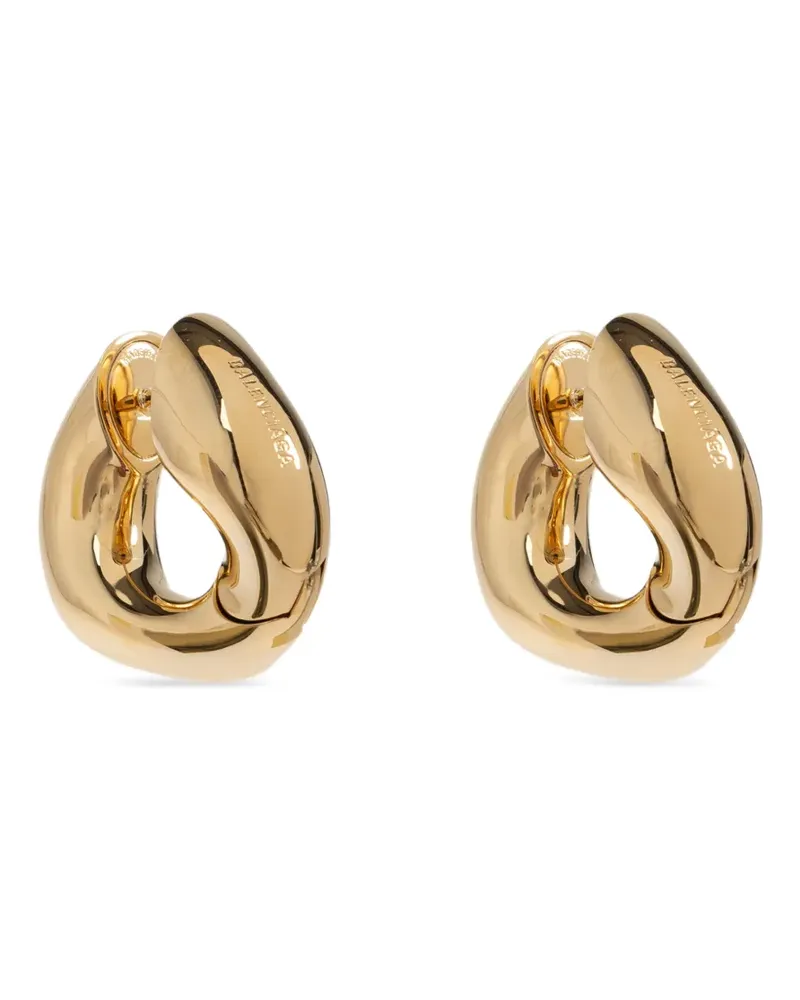 Balenciaga Eisa XS earrings in shiny gold Gold