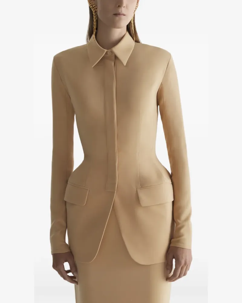 Thierry Mugler Hourglass jacket - Nude Nude