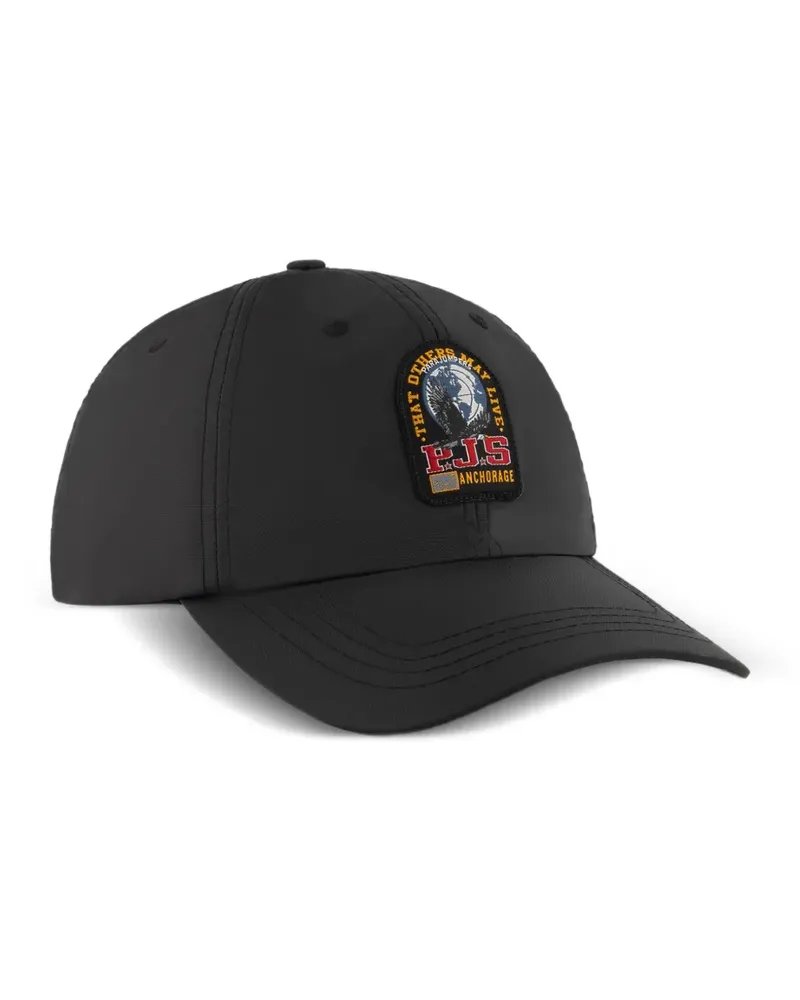 Parajumpers logo-patch cap - Schwarz Schwarz