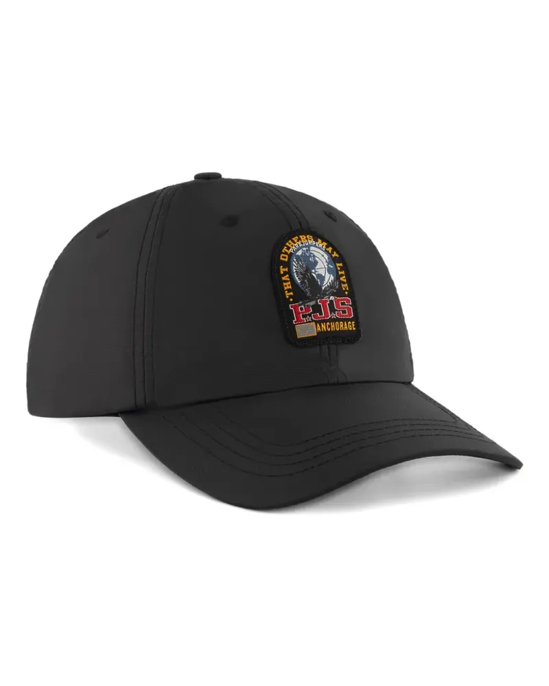 Parajumpers logo-patch cap - Schwarz Schwarz