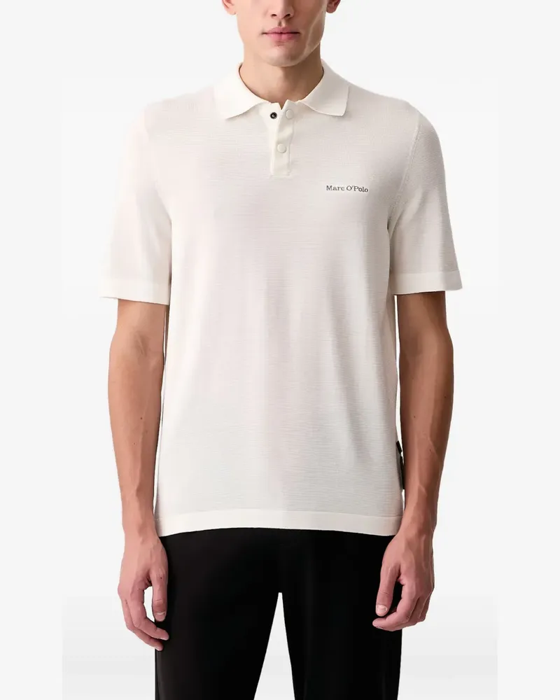 Marc O'Polo x DFB Travel short-sleeve polo shirt - Weiß Weiß
