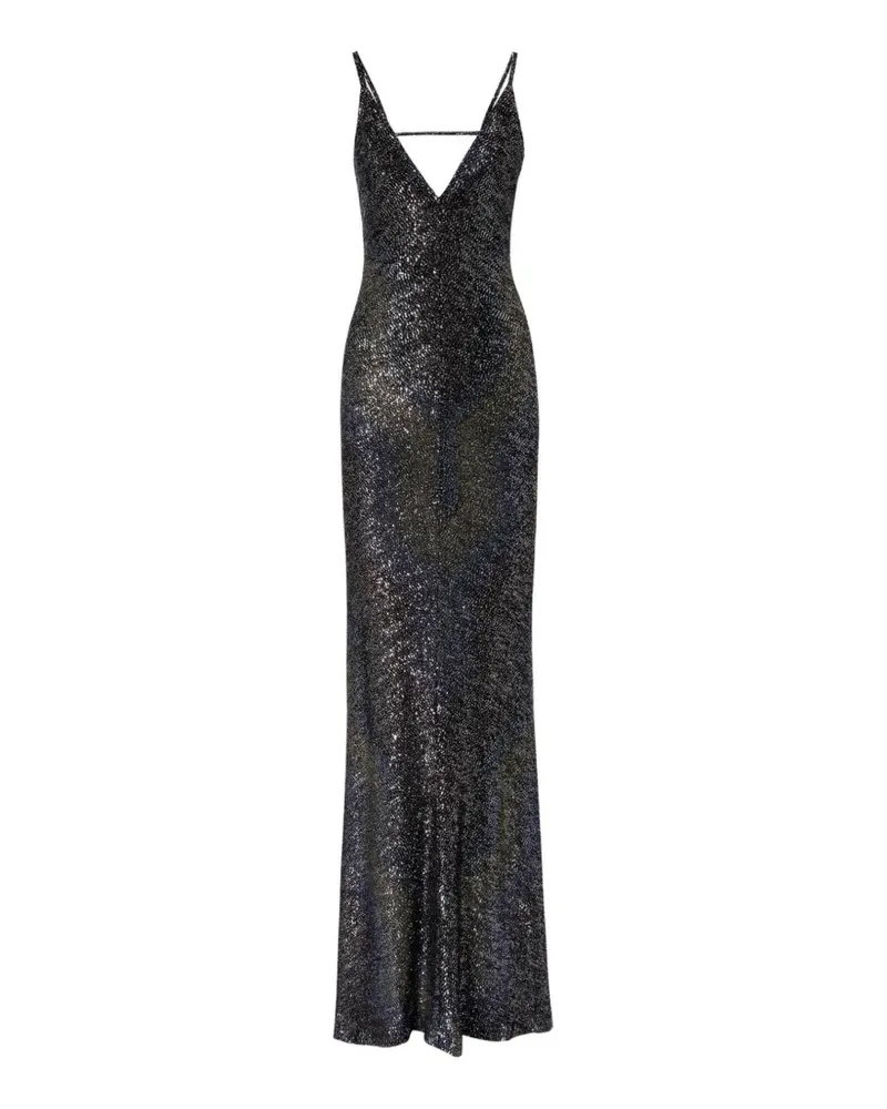 Missoni Langes Strickkleid mit Pailletten - Schwarz Schwarz