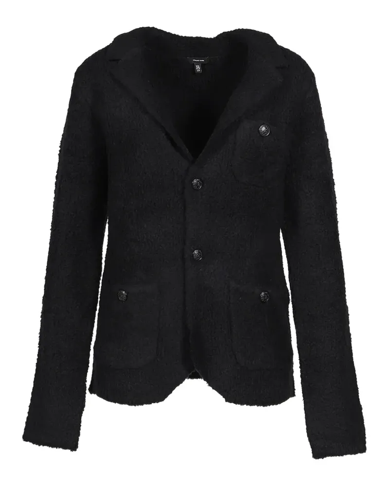 R13 Shrunken sweater blazer - Schwarz Schwarz