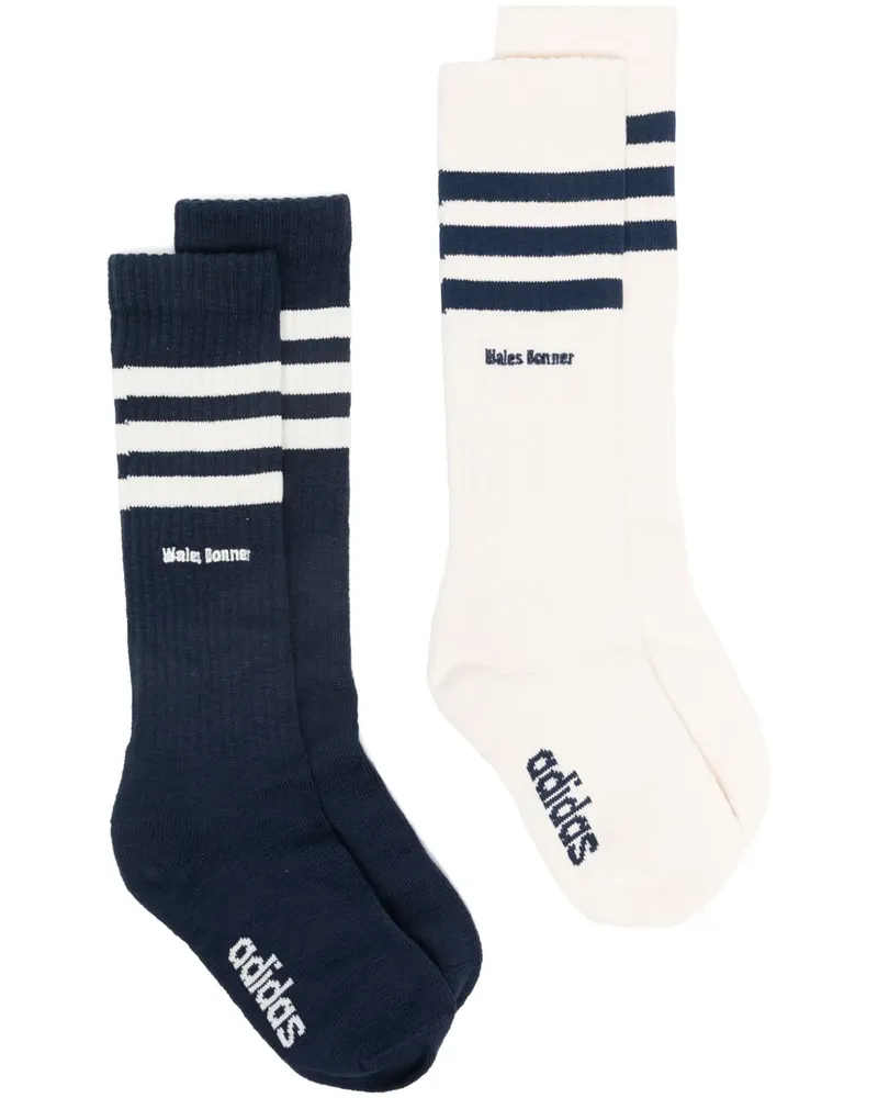 adidas Socken mit Logo-Stickerei (3er-Set) - Blau Blau
