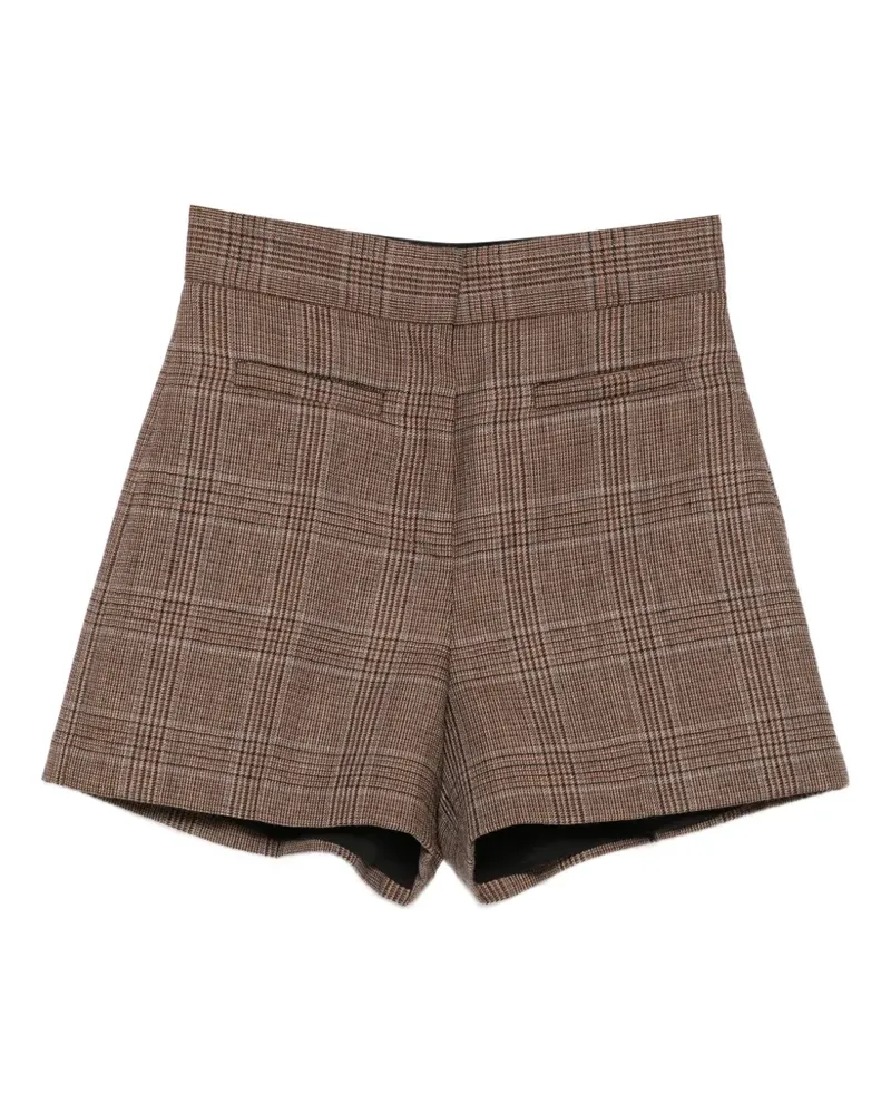 Sandro Shorts mit Check - Braun Braun