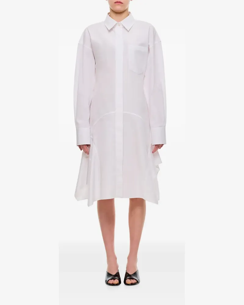 Stella McCartney Ausgestelltes Hemdkleid - Weiß Weiß