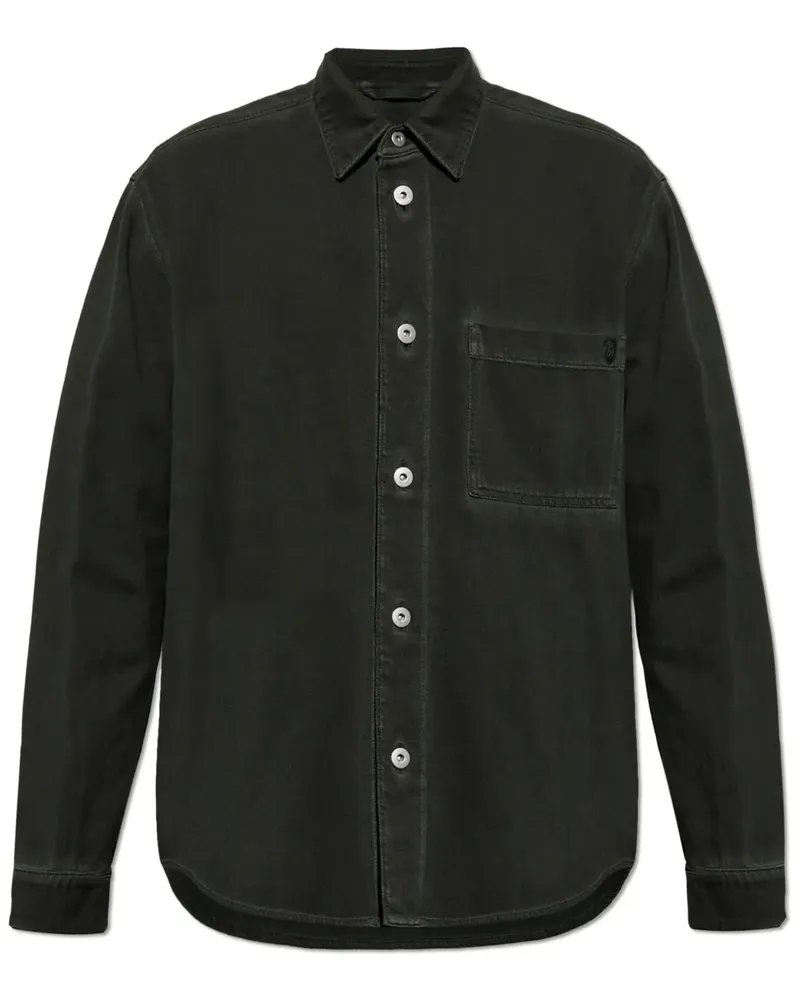 Burberry Hemdjacke aus Denim - Schwarz Schwarz