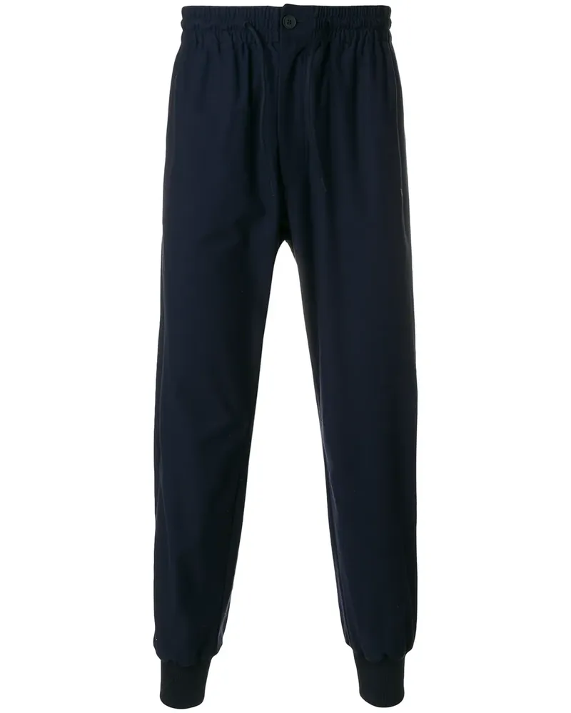 Y-3 Jogginghose mit hohem Bund - Blau Blau