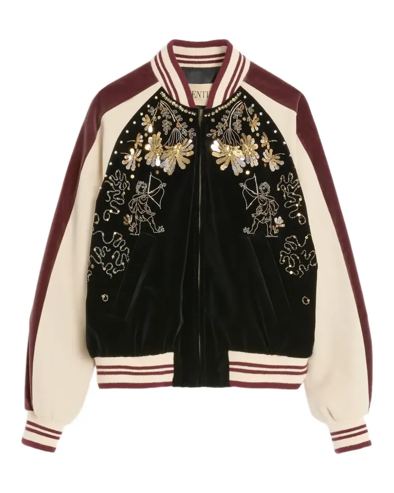 Valentino Garavani Bomberjacke mit Stickerei - Schwarz Schwarz