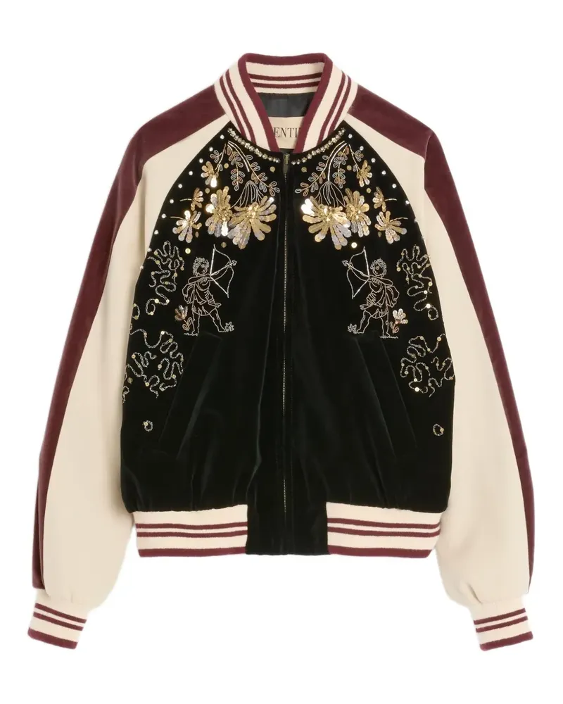 Valentino Garavani Bomberjacke mit Stickerei - Schwarz Schwarz