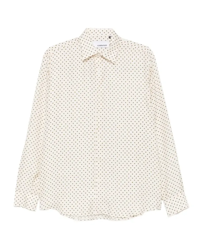 Costumein Jil+ Langarmshirt mit geometrischem Print - Nude Nude
