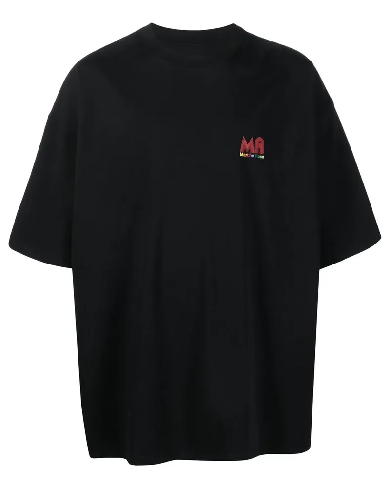 Martine Rose T-Shirt mit Logo-Print - Schwarz Schwarz