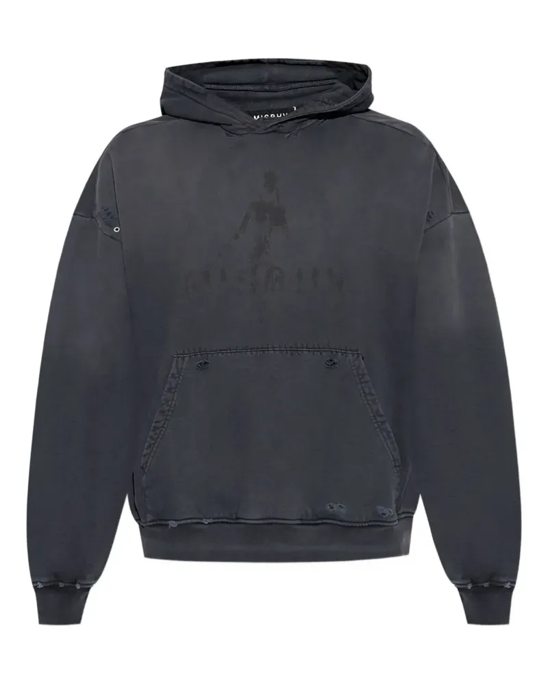 MISBHV Hoodie im Distressed-Look - Schwarz Schwarz