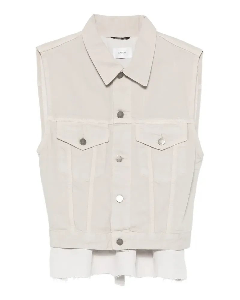 Haikure Ryder panelled gilet - Grau Grau