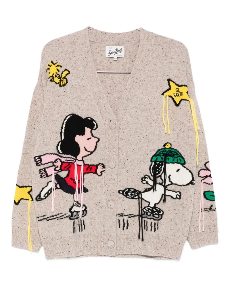 MC2 Saint Barth wool cardigan - 04125I SNOOPY SKATING 10 EMB 04125i