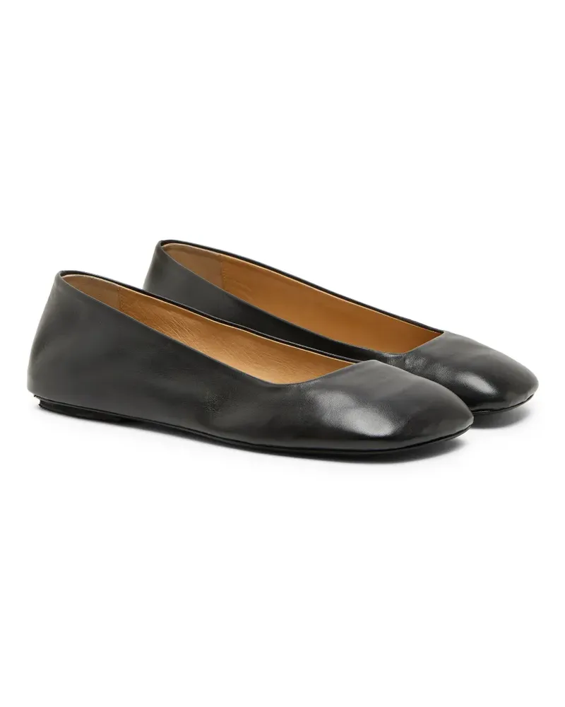 Marsèll Ballerinas mit eckiger Kappe - Schwarz Schwarz