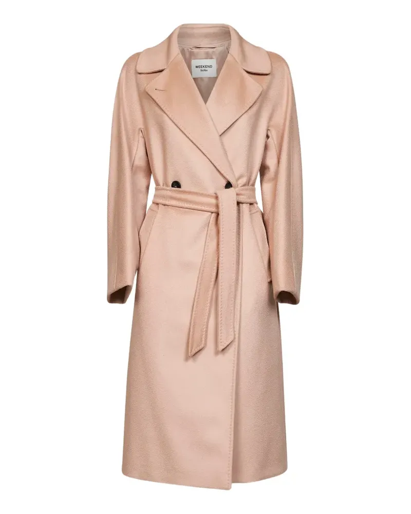Max Mara double-breasted belted coat - Rosa Rosa